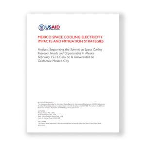 MEXICO SPACE COOLING ELECTRICITY IMPACTS AND MITIGATION STRATEGIES